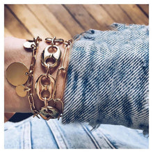 Load image into Gallery viewer, LETAPI New 30 Styles Bohemian Bangle for Woman 5PC/set Gold Color Leaf Shaped Bracelet Charm Party Wedding Jewelry