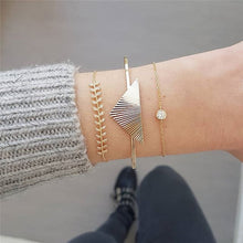 Load image into Gallery viewer, LETAPI New 30 Styles Bohemian Bangle for Woman 5PC/set Gold Color Leaf Shaped Bracelet Charm Party Wedding Jewelry