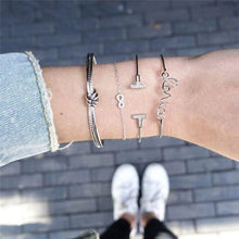 Load image into Gallery viewer, LETAPI New 30 Styles Bohemian Bangle for Woman 5PC/set Gold Color Leaf Shaped Bracelet Charm Party Wedding Jewelry