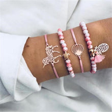 Load image into Gallery viewer, Ahmed 15 Style Bohemian Trendy Bracelet sets for Women Fashion Plain Shell Map Heart Animal Palm Beads Tassel Bracelets Jewelry
