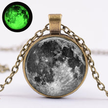 Load image into Gallery viewer, Birth Moon Bracelet Glow In The Dark Moon Phase Silver Chain Bracelet Glowing Birthday Moon Jewelry Lunar Phase Bracelets Charm